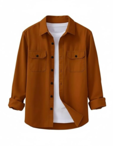 DEELMO Men’s Stylish Cotton Blend Casual Shirt || Full Sleeve Button-Down Shirt with Dual Flap Pockets || Comfortable Breathable Fabric || Perfect for Casual Office and Outing Wear